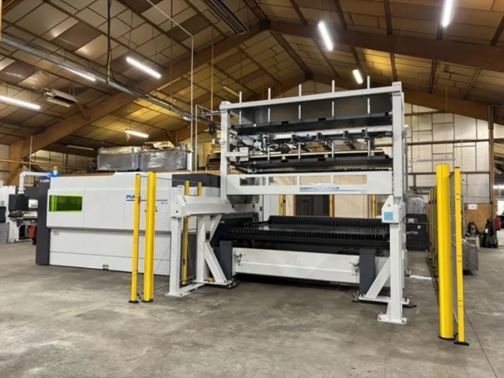 Plateau de chargement du laser fibre