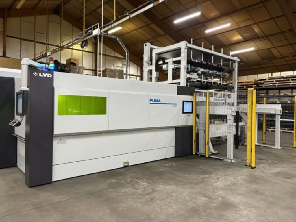 Laser fibre vue de près